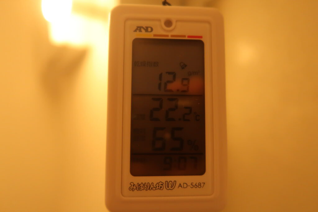 床下エアコンでの室温
