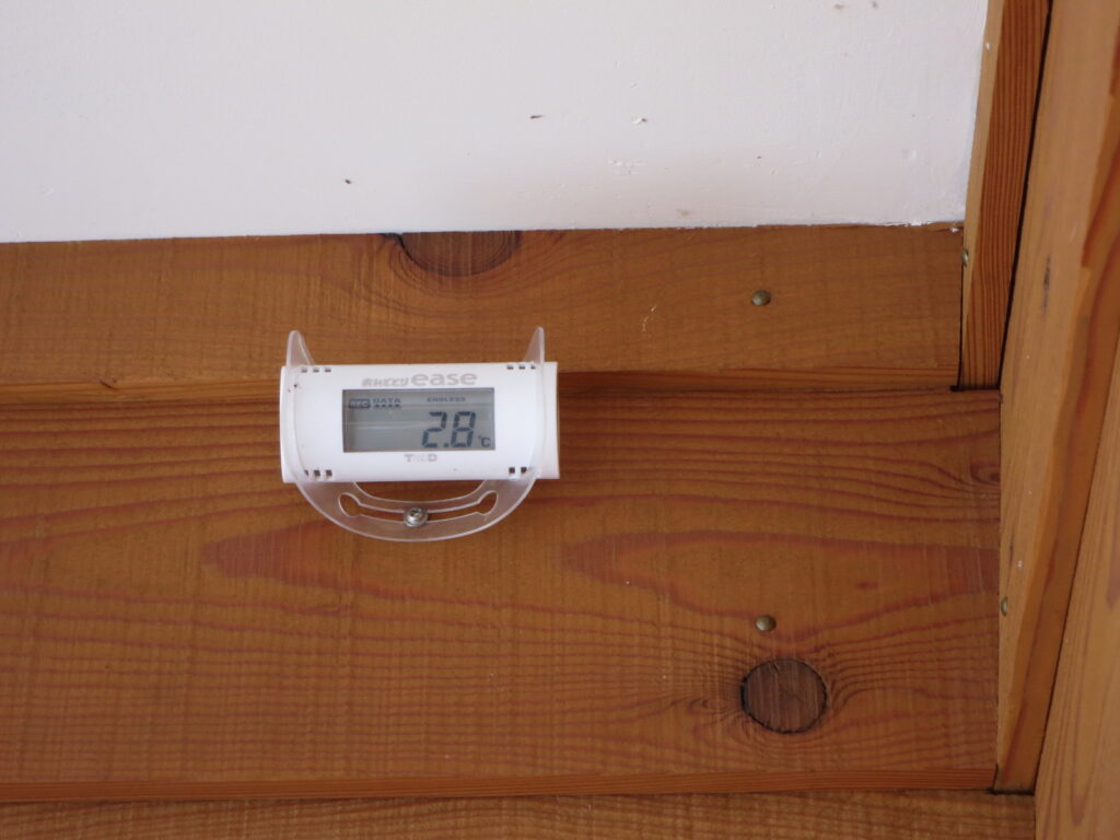 12/6外気温度2.8℃